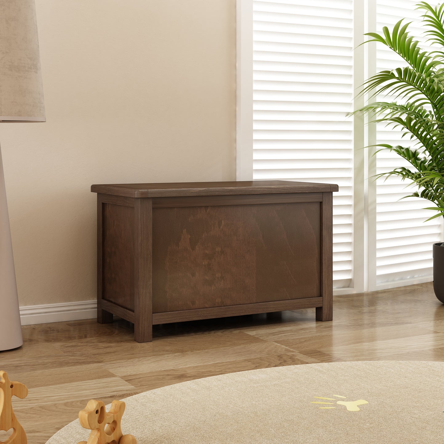 Ready-to-assemble storage bench
