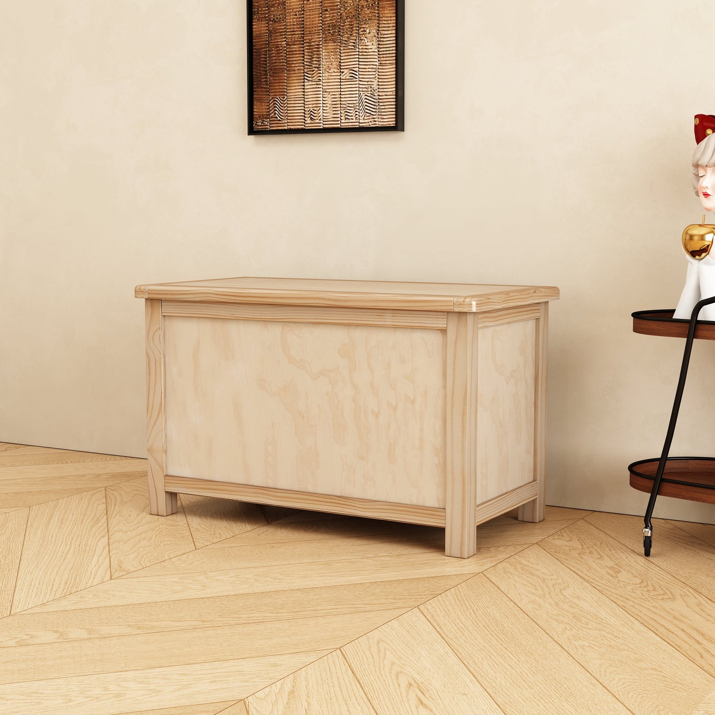 Ready-to-assemble storage bench