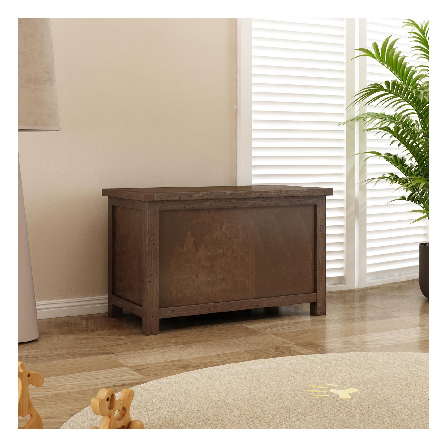 Ready-to-assemble storage bench
