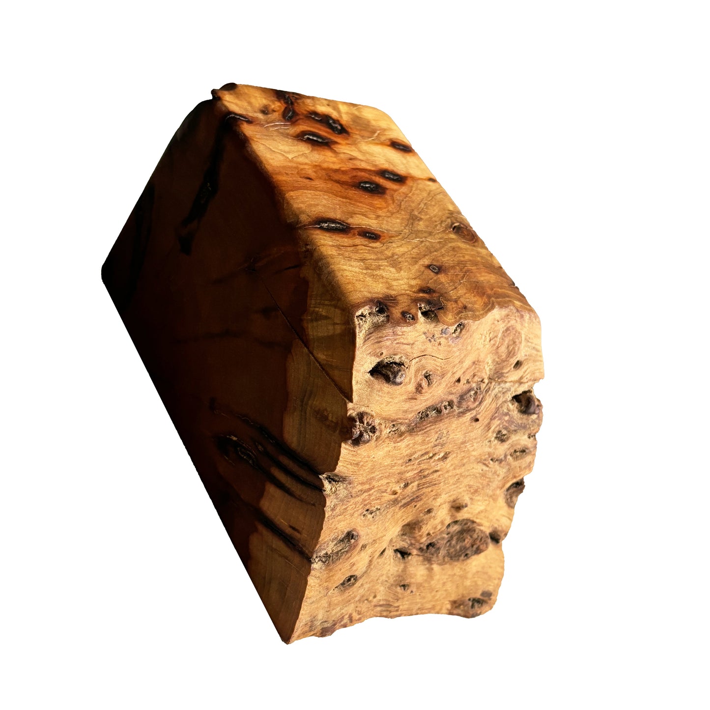 Live edge decorative box with lid