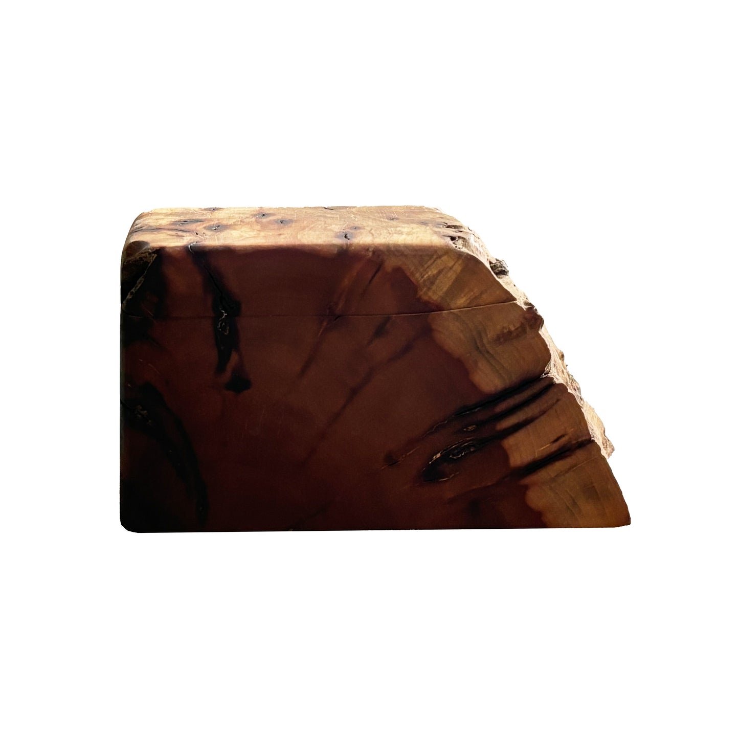 Live edge decorative box with lid