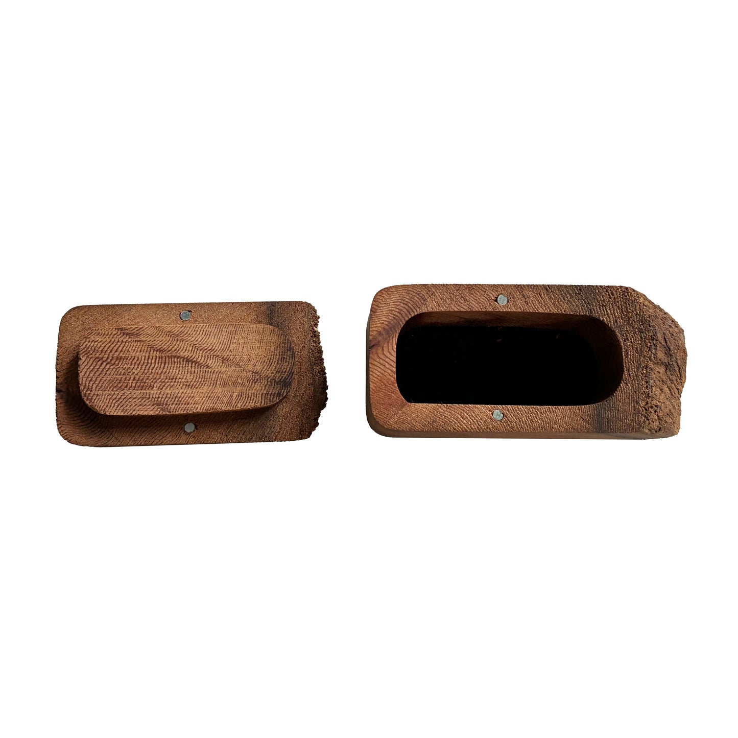Live edge decorative box with lid