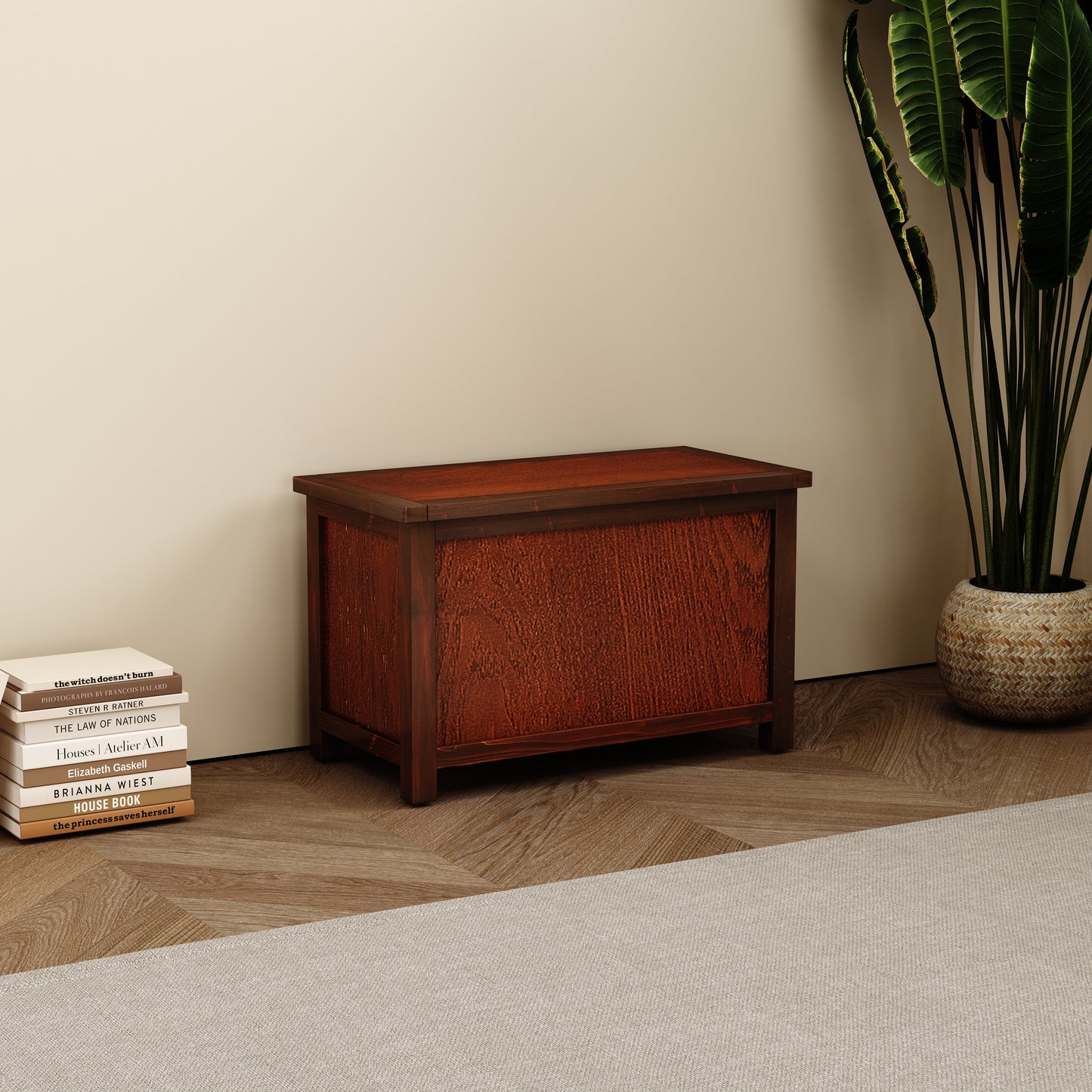 Ready-to-assemble storage bench