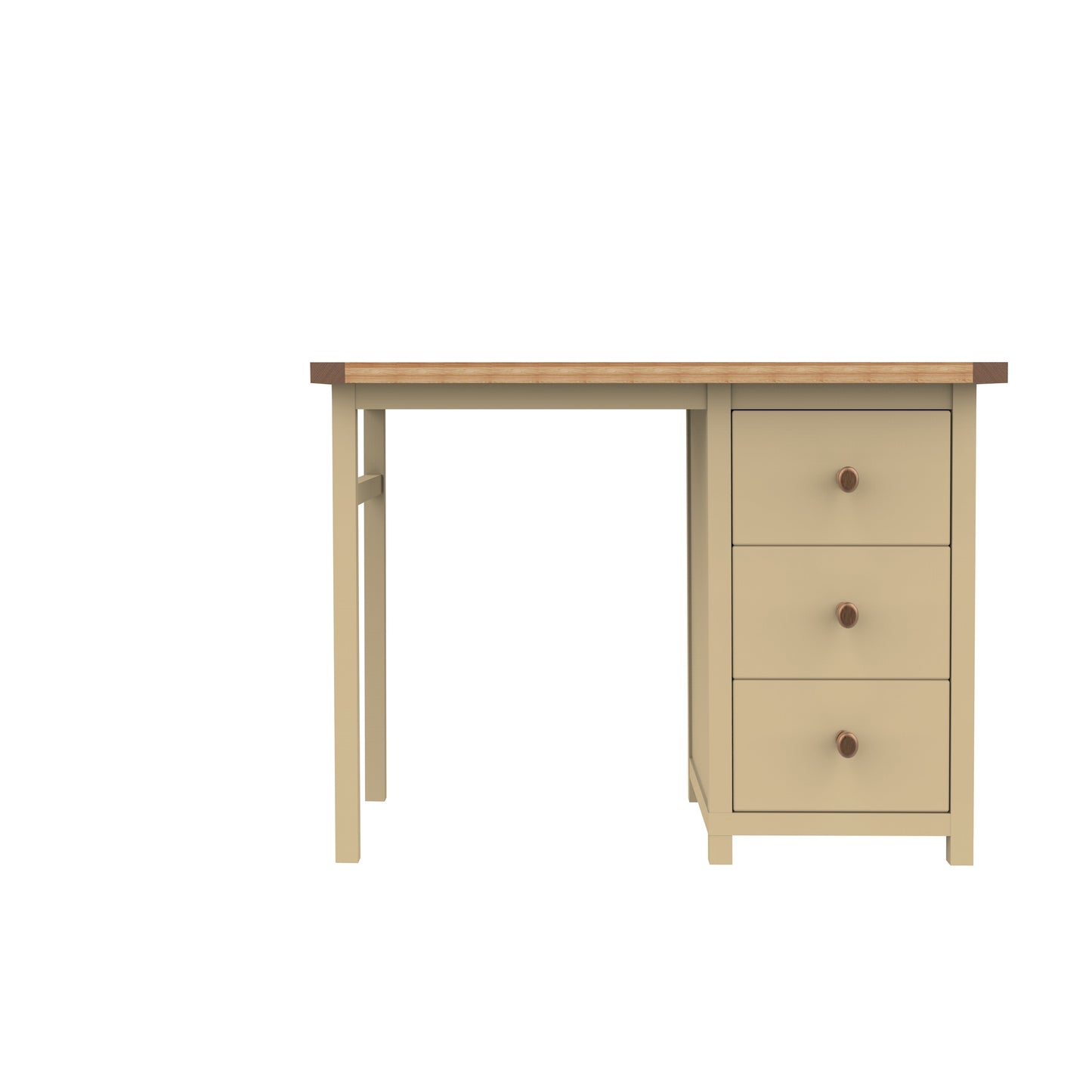 Ready-to-assemble solid wood desk