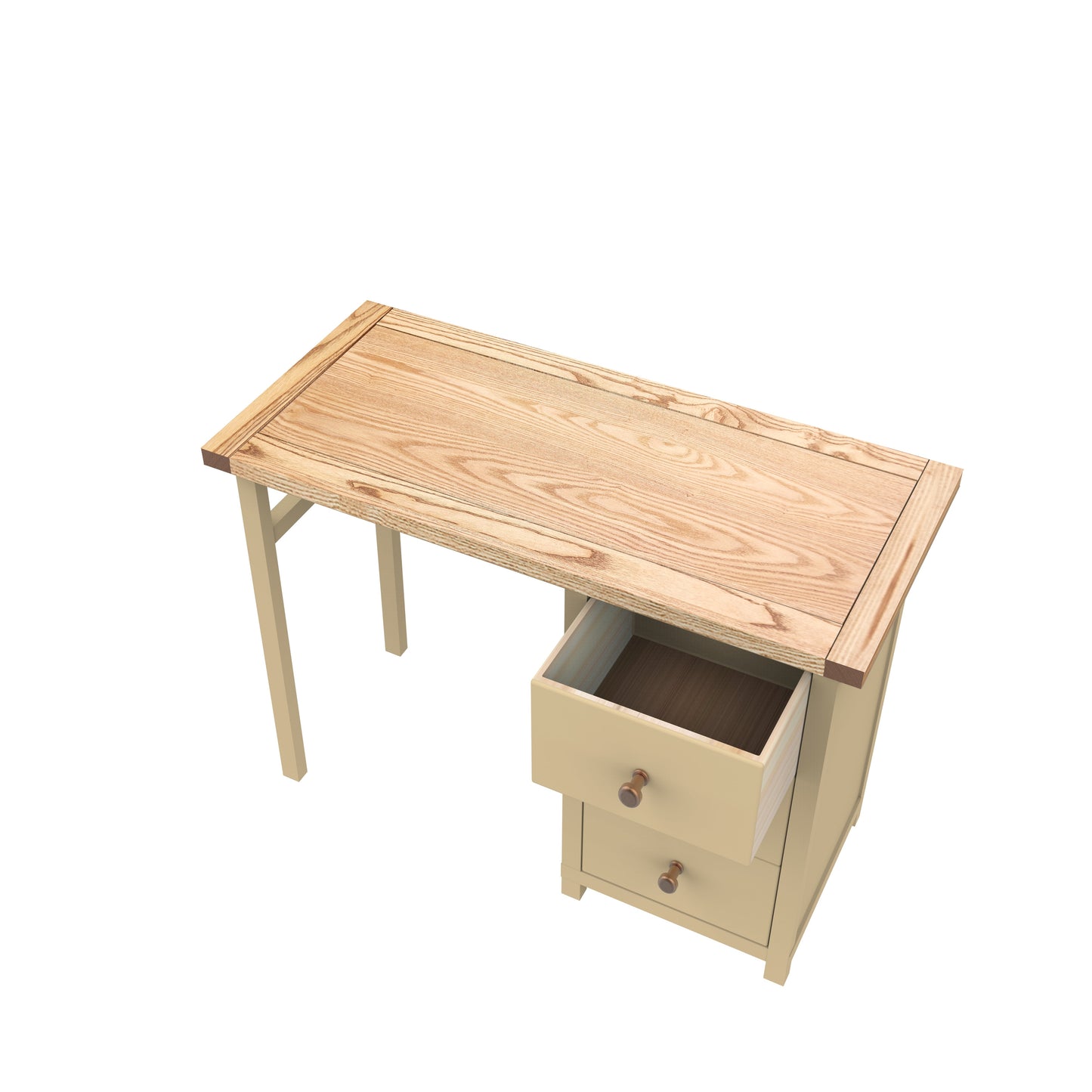 Ready-to-assemble solid wood desk