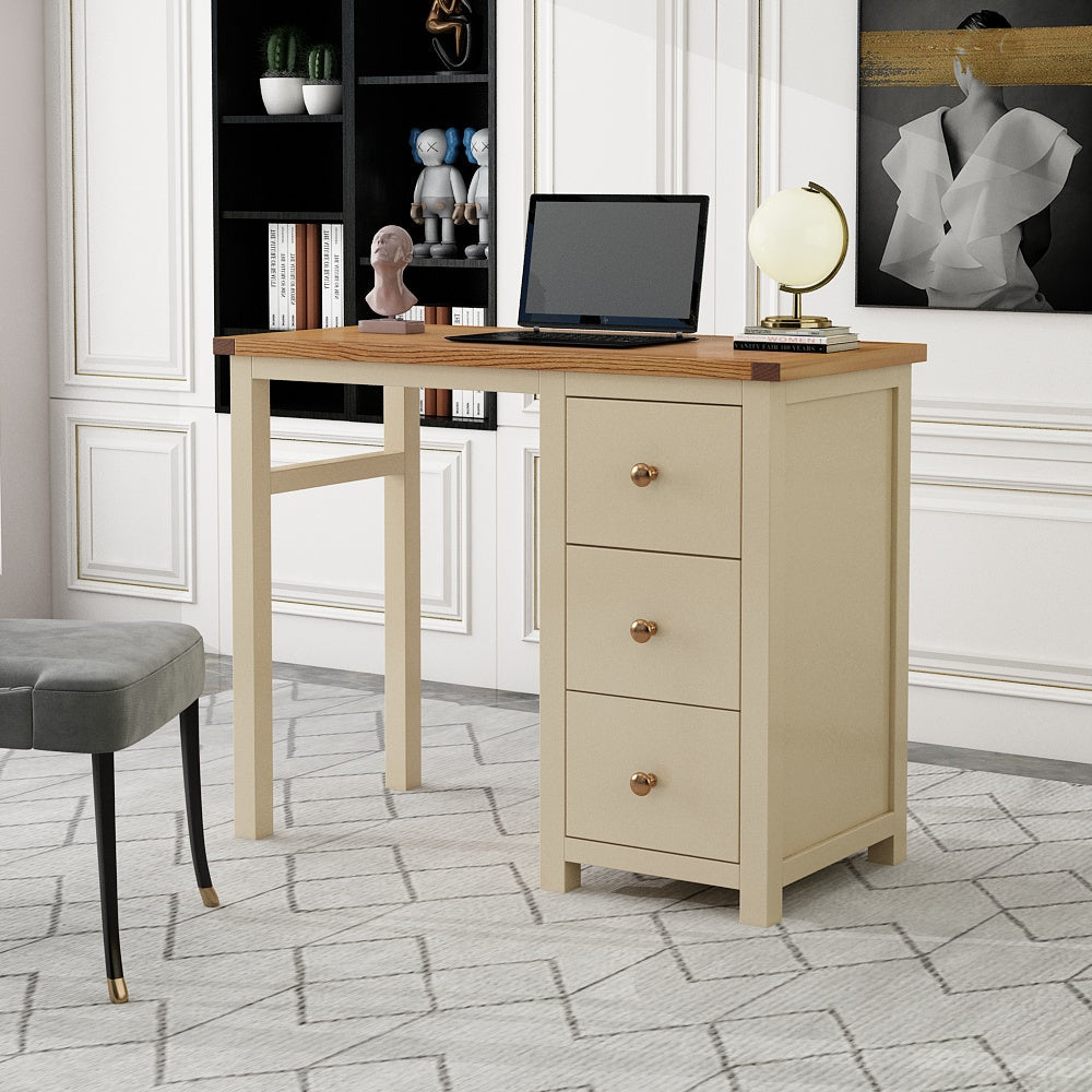 Ready-to-assemble solid wood desk