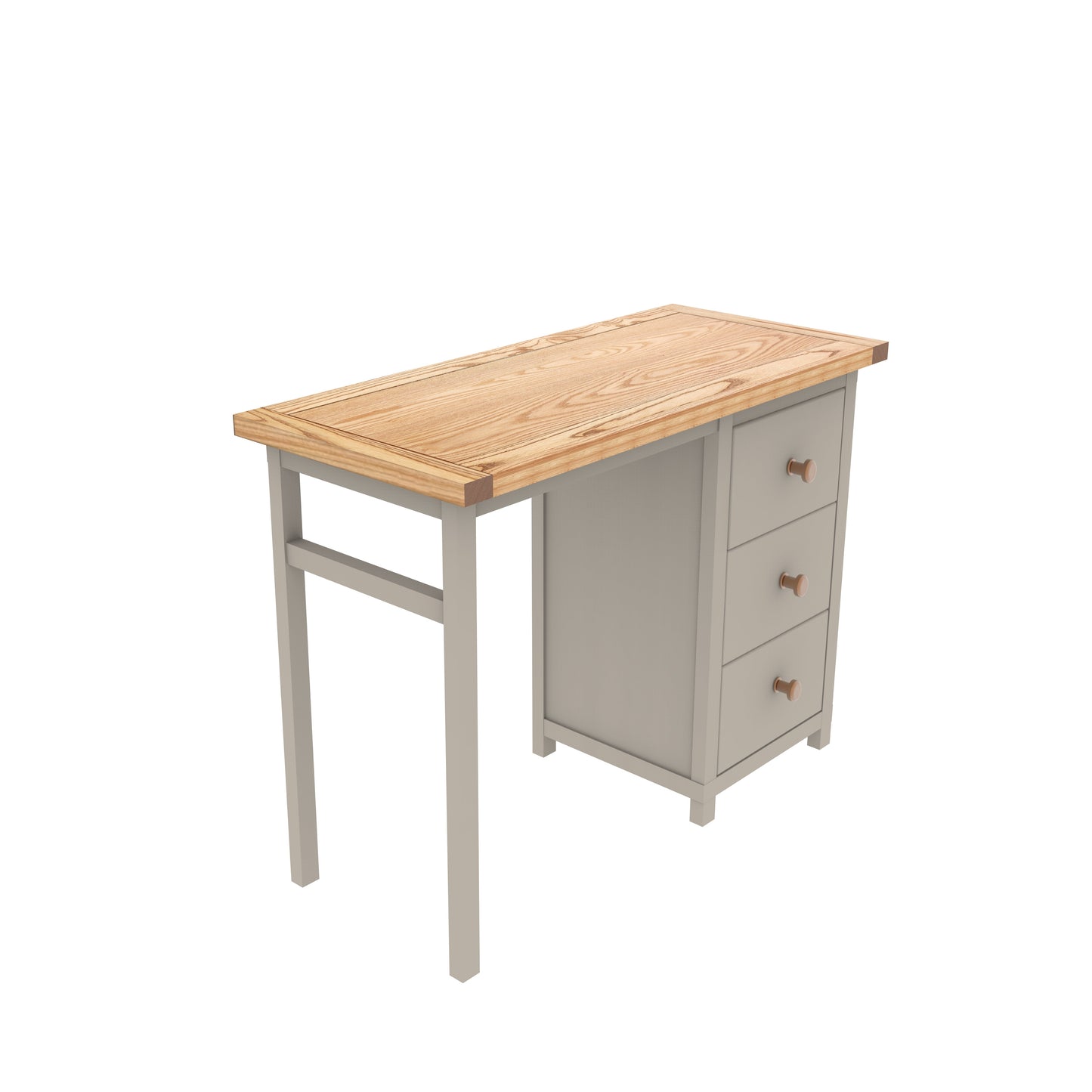 Ready-to-assemble solid wood desk