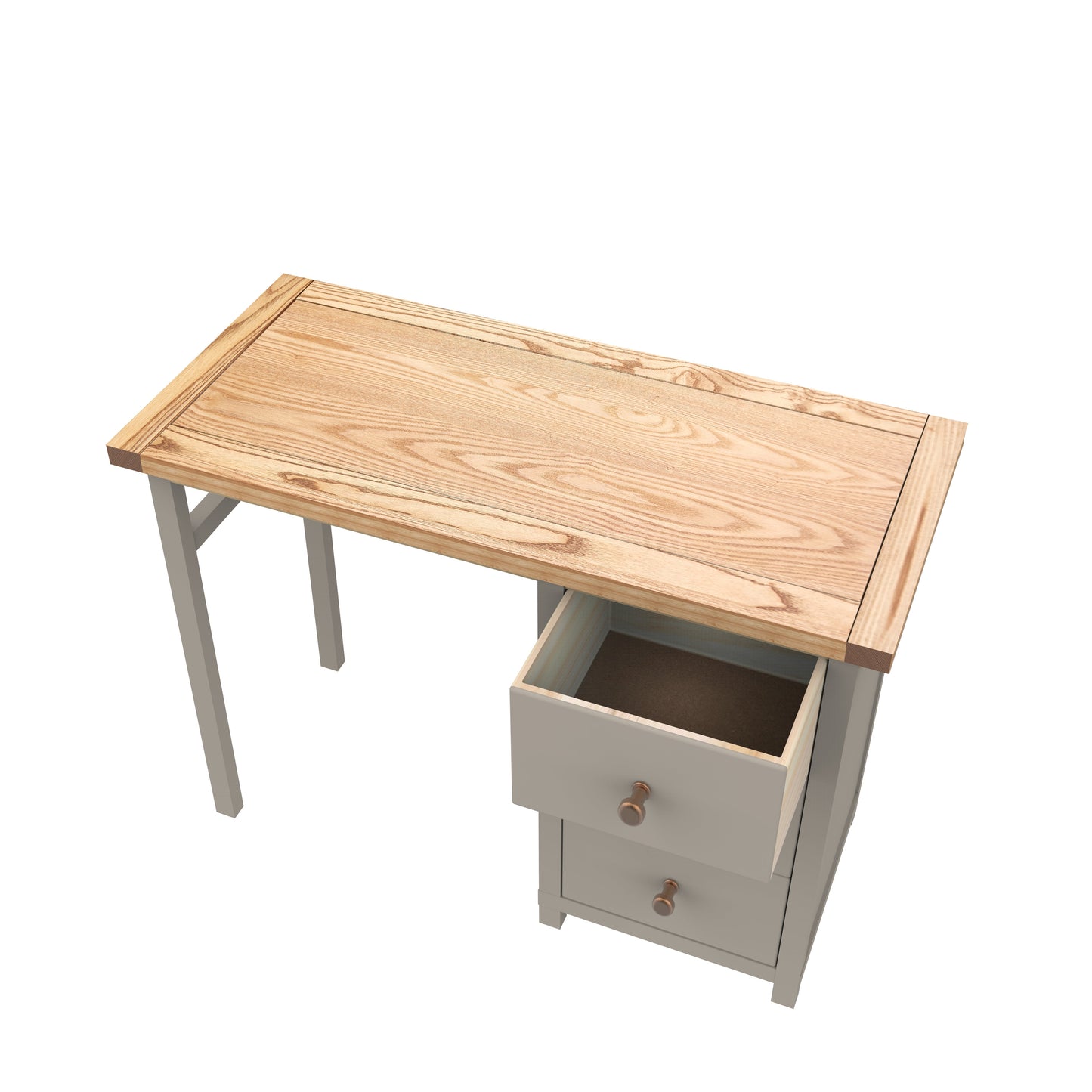Ready-to-assemble solid wood desk