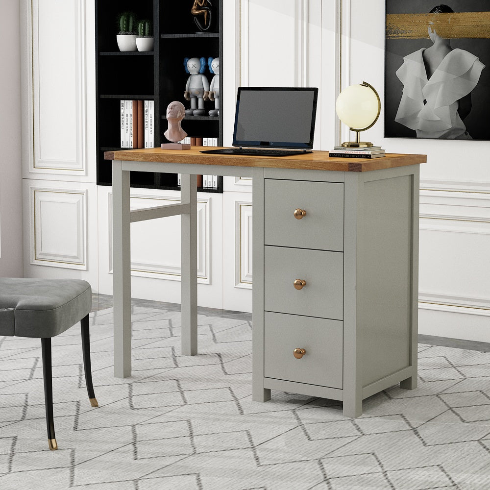Ready-to-assemble solid wood desk