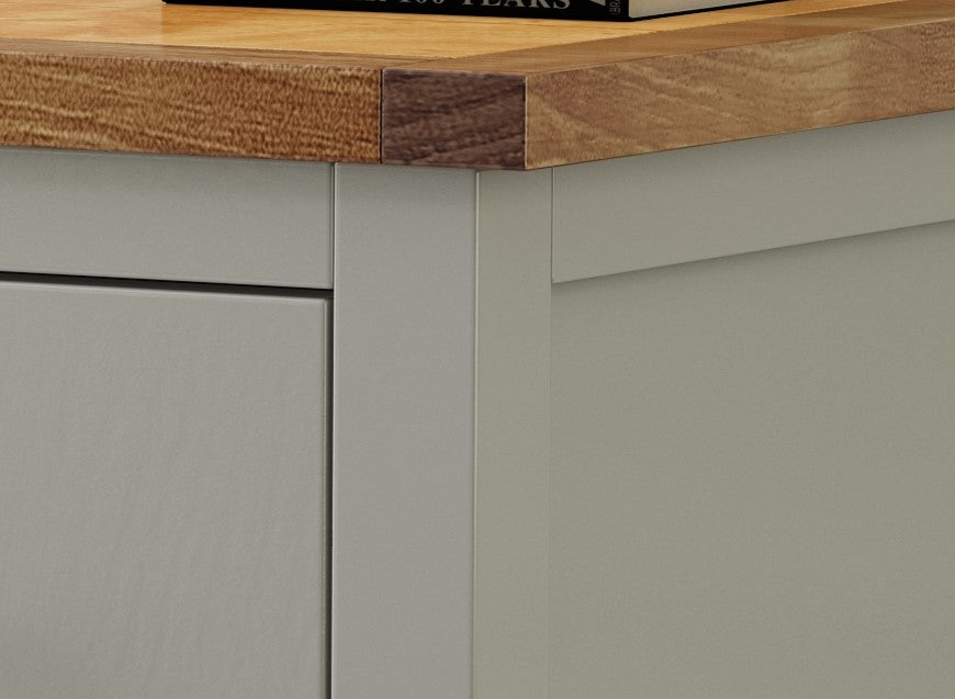 Ready-to-assemble solid wood desk