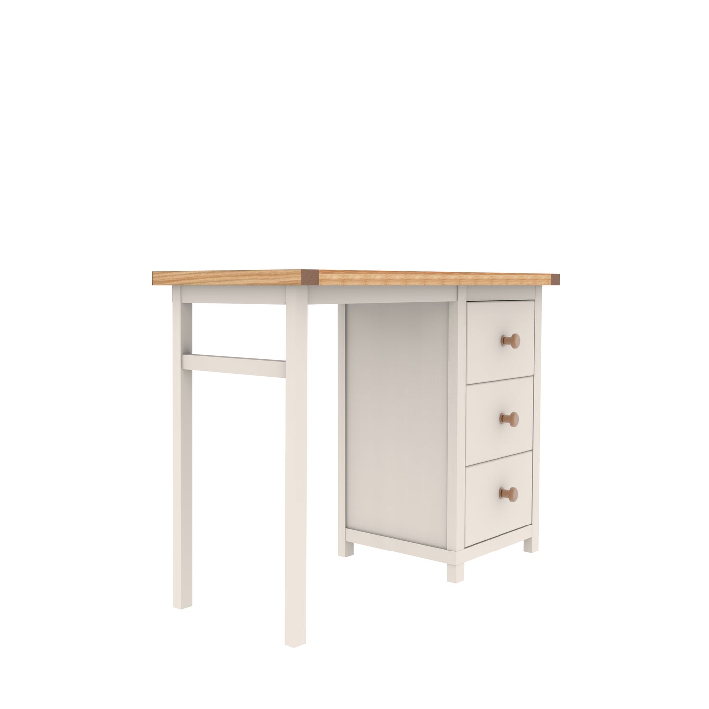 Ready-to-assemble solid wood desk
