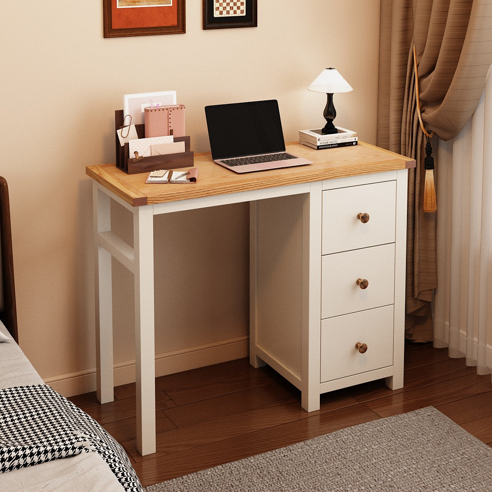 Ready-to-assemble solid wood desk