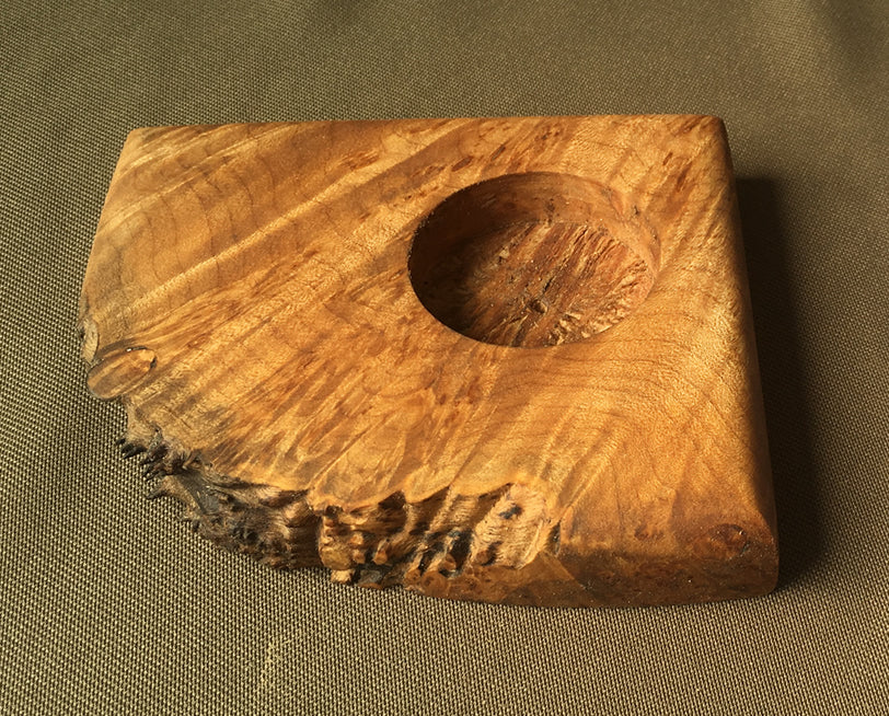 Beautiful wood candle holder
