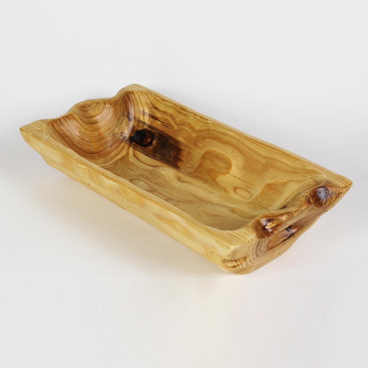 FUNCTIONAL ART is the best way to describe Greener Valley's stunning collection of stumps and roots that have been handcrafted into beautiful wine holders, cheese boards, platters, bowls and stools. Handcrafted from the roots and stumps of the Asian Cypress known as Shan Mu. These beautiful stools function equally well as a stool, end table or plant stand. Each piece is absolutely unique. This stool measures 24" high.