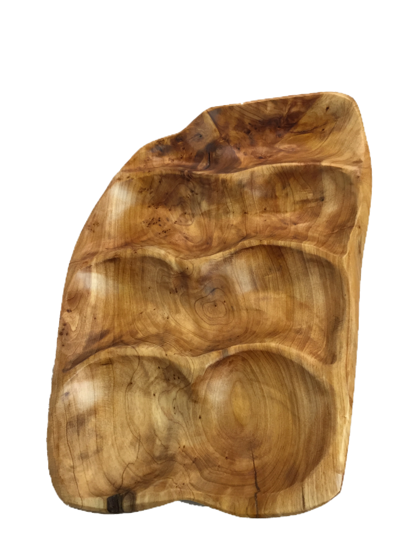 FUNCTIONAL ART is the best way to describe Greener Valley's stunning collection of stumps and roots that have been handcrafted into beautiful wine holders, cheese boards, platters, bowls and stools. Handcrafted from the roots and stumps of the Asian Cypress known as Shan Mu. These beautiful stools function equally well as a stool, end table or plant stand. Each piece is absolutely unique. This stool measures 24" high.