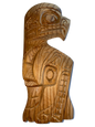 Sitting Eagle with Wolf