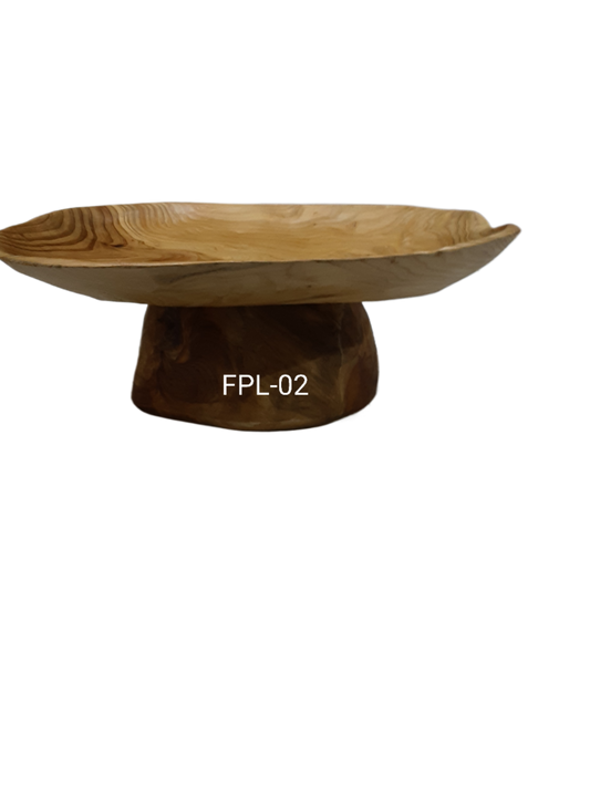 Live Edge Root Wood Tray on Base