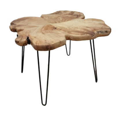 Root Coffee Table with metal legs