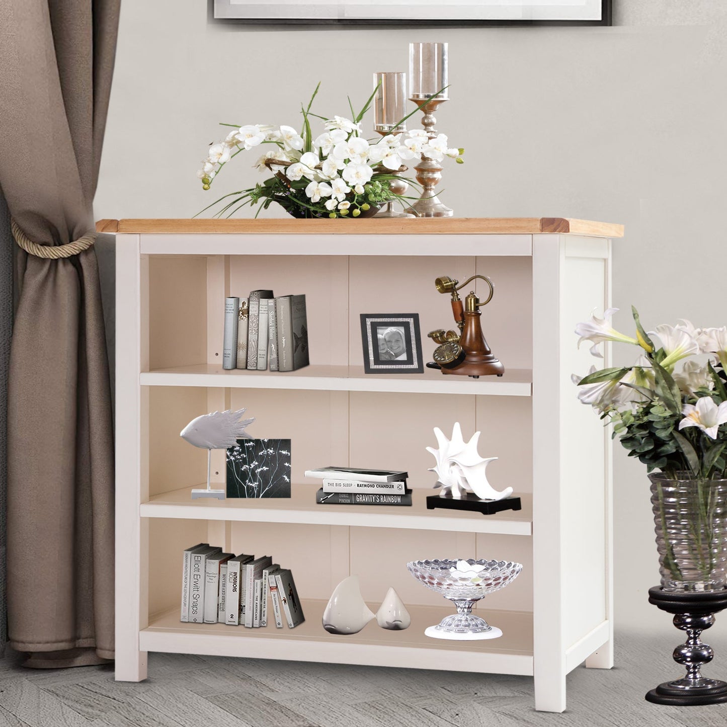 Arise-Sun Solid Wood Bookshelf - MS300