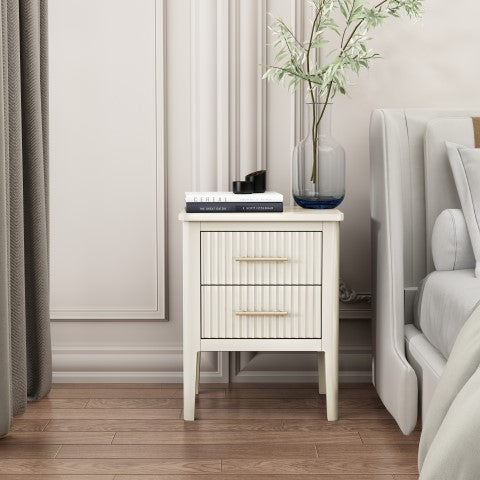 Greener Valley 2 Drawer End Table