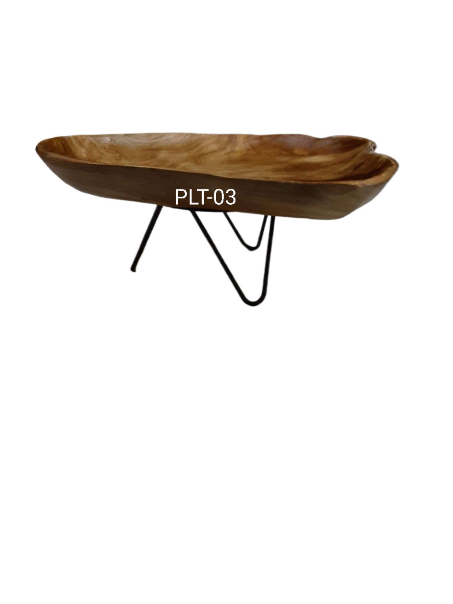 Live Edge Root Wood Platter on Base