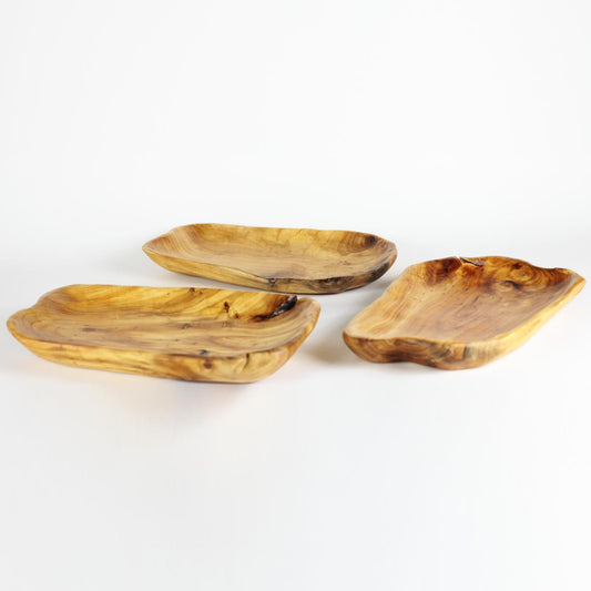 FUNCTIONAL ART is the best way to describe Greener Valley's stunning collection of stumps and roots that have been handcrafted into beautiful wine holders, cheese boards, platters, bowls and stools. Handcrafted from the roots and stumps of the Asian Cypress known as Shan Mu. These beautiful stools function equally well as a stool, end table or plant stand. Each piece is absolutely unique. This stool measures 24" high.