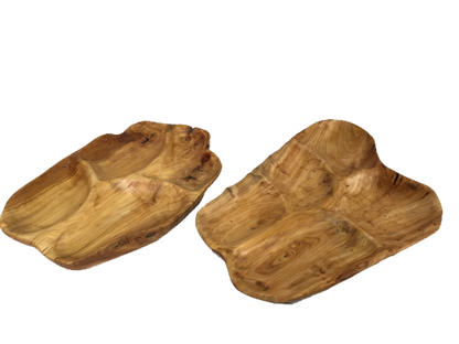 FUNCTIONAL ART is the best way to describe Greener Valley's stunning collection of stumps and roots that have been handcrafted into beautiful wine holders, cheese boards, platters, bowls and stools. Handcrafted from the roots and stumps of the Asian Cypress known as Shan Mu. These beautiful stools function equally well as a stool, end table or plant stand. Each piece is absolutely unique. This stool measures 24" high.