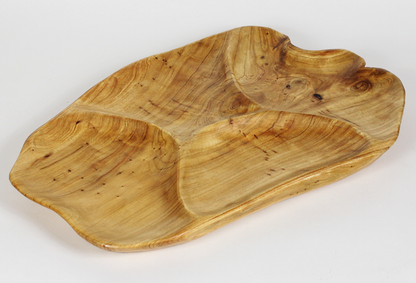 FUNCTIONAL ART is the best way to describe Greener Valley's stunning collection of stumps and roots that have been handcrafted into beautiful wine holders, cheese boards, platters, bowls and stools. Handcrafted from the roots and stumps of the Asian Cypress known as Shan Mu. These beautiful stools function equally well as a stool, end table or plant stand. Each piece is absolutely unique. This stool measures 24" high.