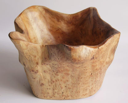 Hand-Crafted Root Wood Live Edge High Bowl - Medium (10-11" / 8")