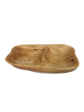 Hand-Crafted Root Wood Live Edge Divided Platter - 2 divisions (13-14" / 2")