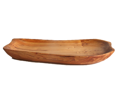 Hand-Crafted Root Wood Live Edge Platter - Small (12-13" / 2")