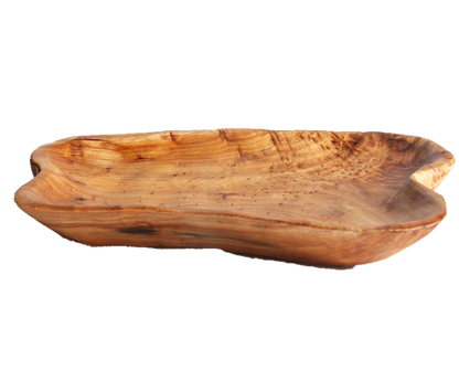 Hand-Crafted Root Wood Live Edge Platter - Medium  (15-16" / 2")