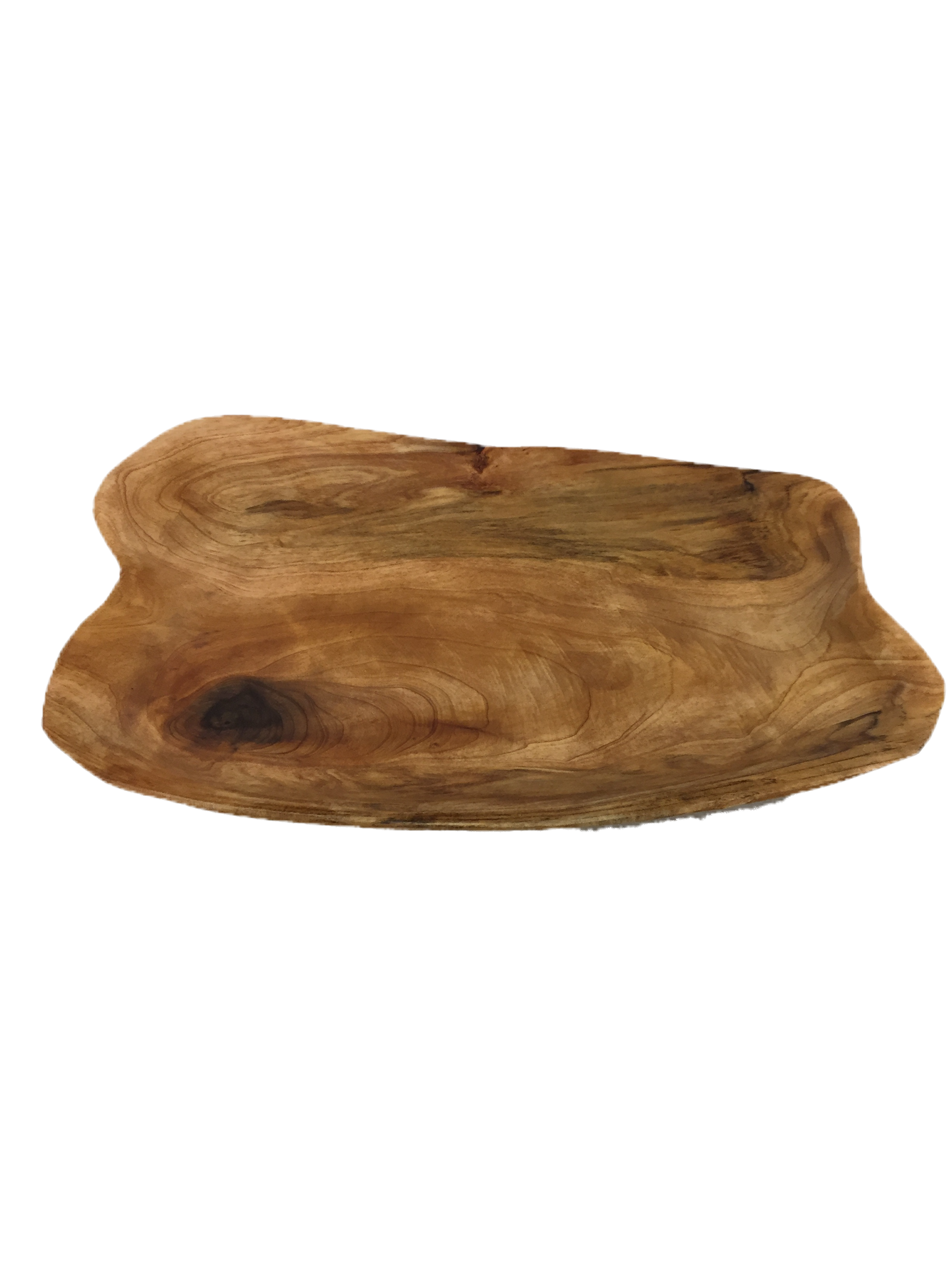 Hand-Crafted Root Wood Live Edge Platter - Medium  (15-16" / 2")