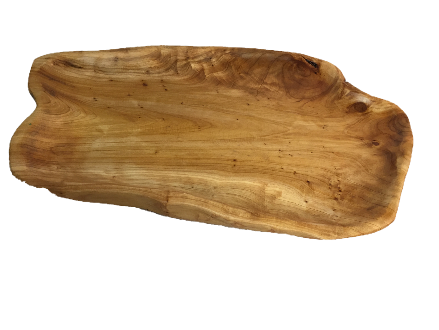 Hand-Crafted Root Wood Live Edge Platter - Medium-Large (17-19" / 2")