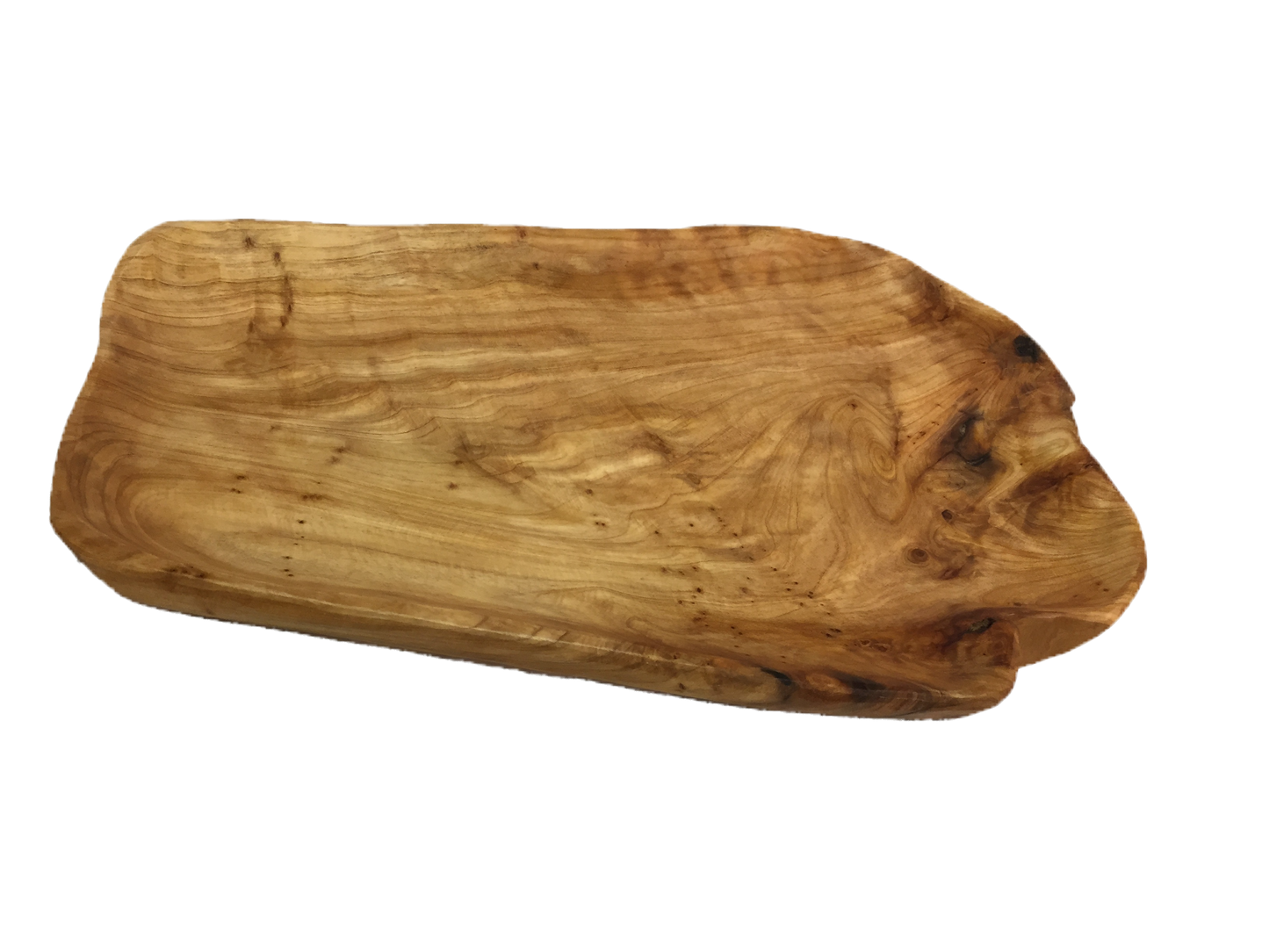 Hand-Crafted Root Wood Live Edge Platter - Medium-Large (17-19" / 2")