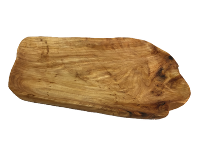 Hand-Crafted Root Wood Live Edge Platter - Medium-Large (17-19" / 2")