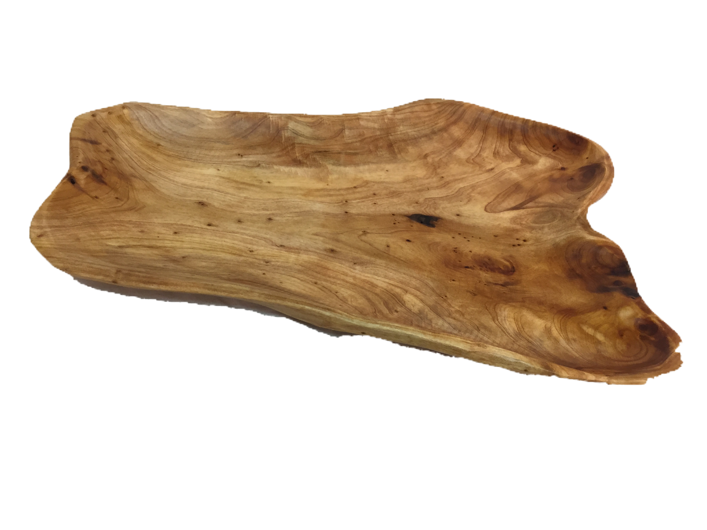 Hand-Crafted Root Wood Live Edge Platter - Large (20-21" / 2")