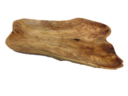 Hand-Crafted Root Wood Live Edge Platter - Large (20-21" / 2")