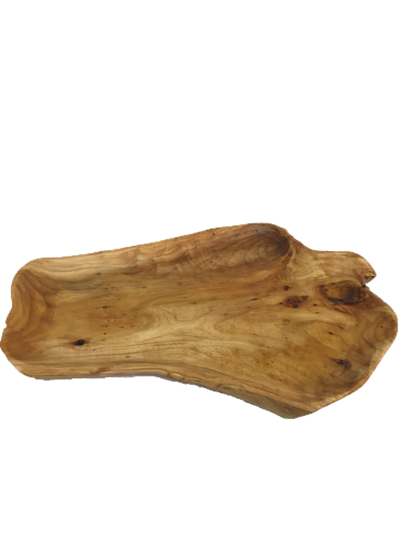 Hand-Crafted Root Wood Live Edge Platter - Large (20-21" / 2")