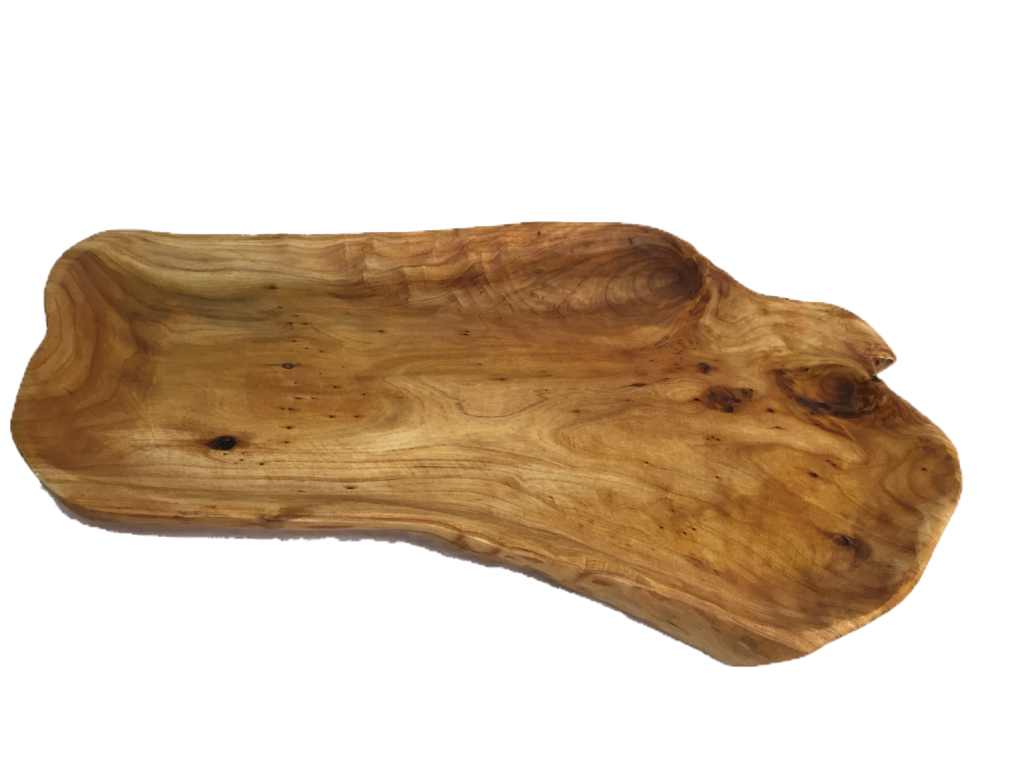 Hand-Crafted Root Wood Live Edge Platter - Large (20-21" / 2")