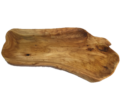 Hand-Crafted Root Wood Live Edge Platter - Large (20-21" / 2")