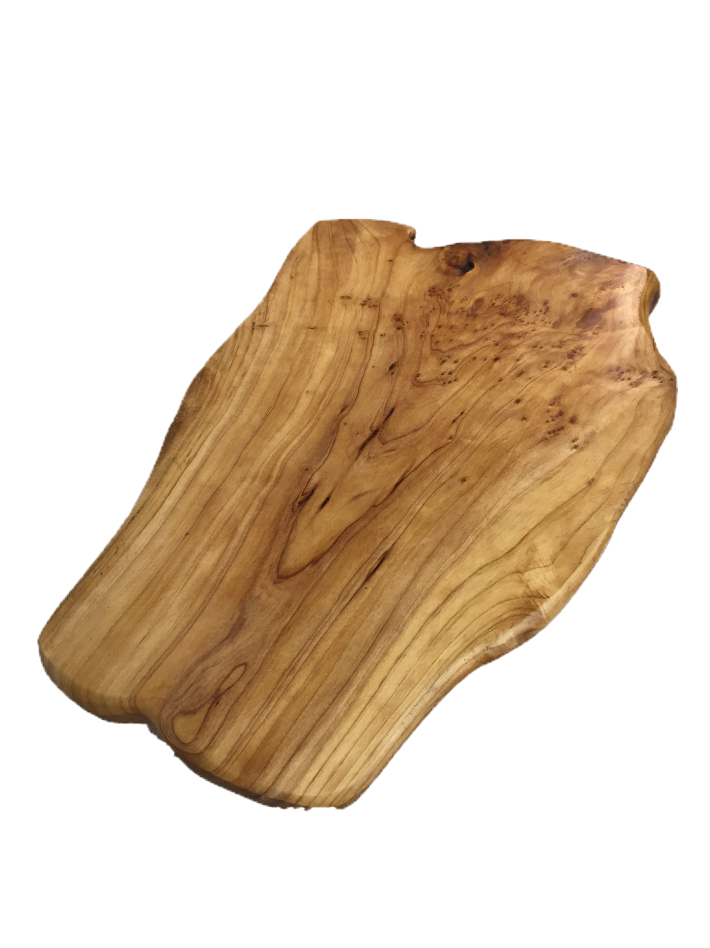 Hand-Crafted Root Wood Live Edge Tray with Feet