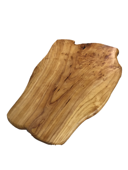 Hand-Crafted Root Wood Live Edge Tray with Feet