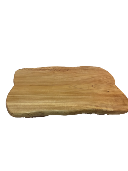 Hand-Crafted Root Wood Live Edge Tray with Feet