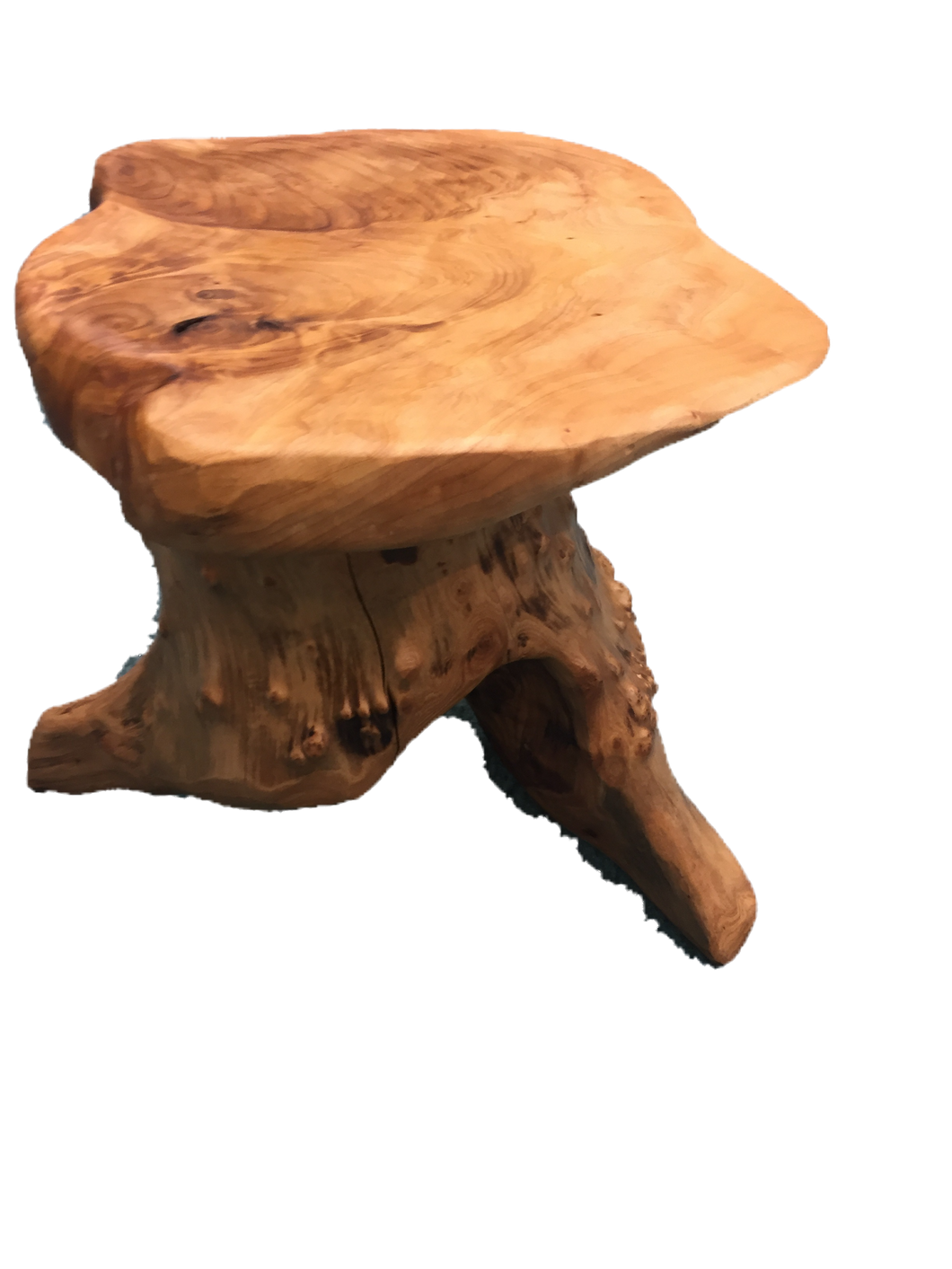 Hand-Crafted Root Wood Live Edge Plant Stand / Stool (16