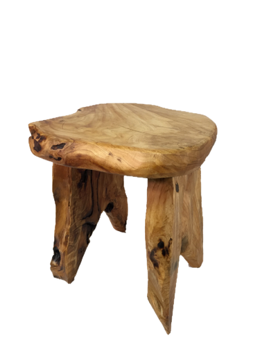 Hand-Crafted Root Wood Live Edge Wood Table (16